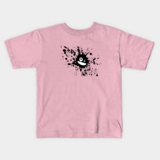 Ink Splatter Happy Face Kids T-Shirt